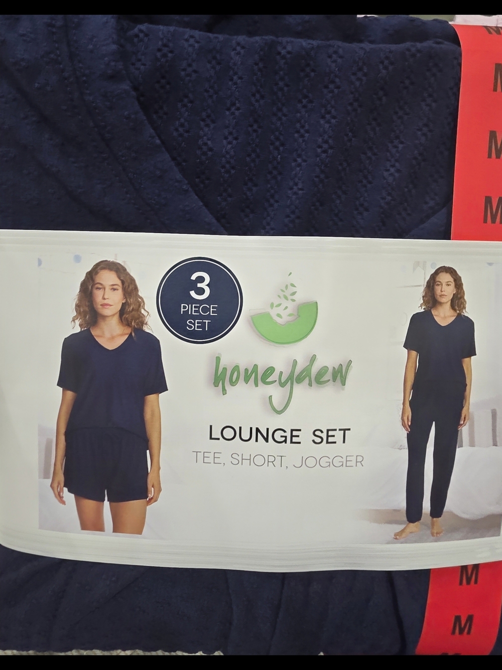 Honeydew Intimates Navy 3-Piece Lounge Set - Tee, Shorts & Joggers